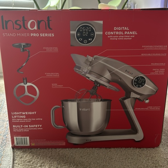 Instant ®️Stand Mixer Pro Series, Silver 600watts - Picture 4 of 4
